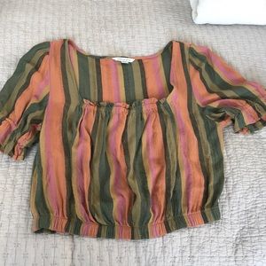 70s style American Eagle crop top